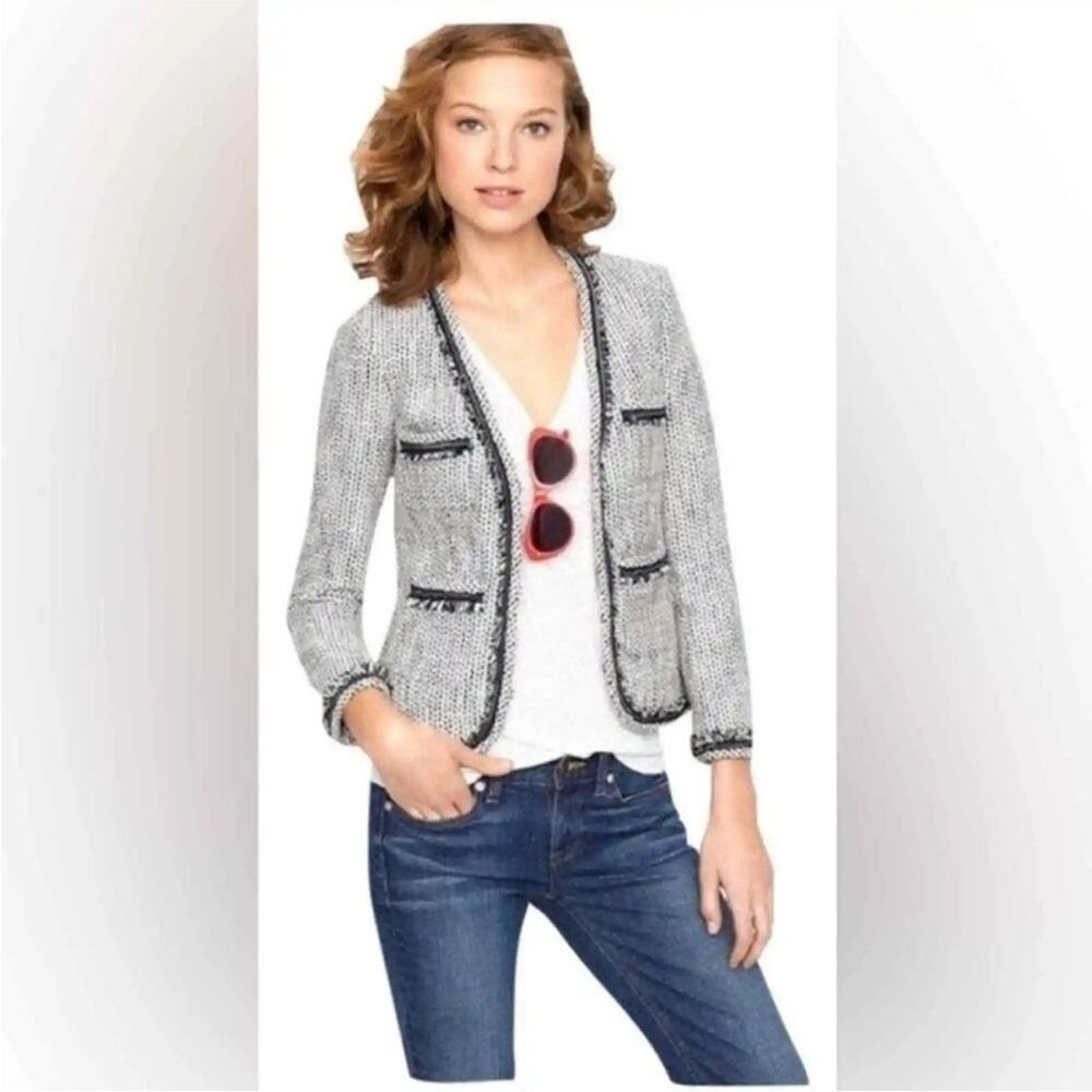 J. Crew Chain Detail Tweed Terrazzo Blazer Jacket 4
